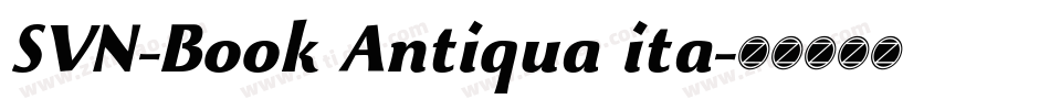 SVN-Book Antiqua ita字体转换